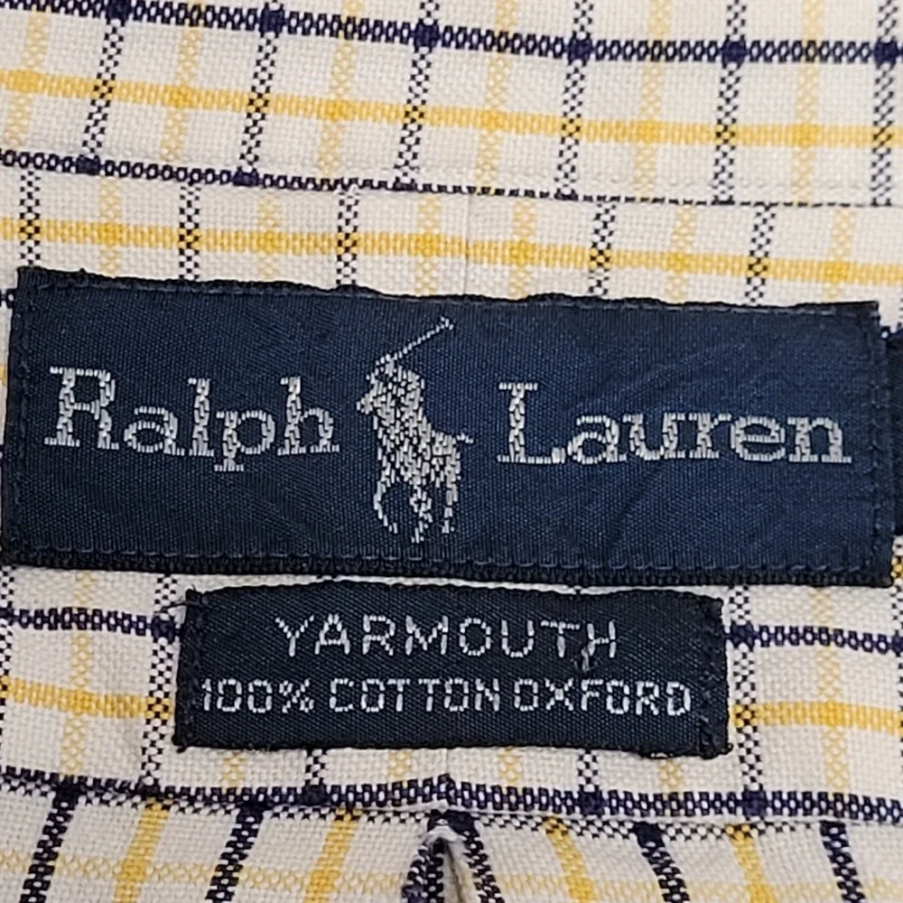 Ralph Lauren Shirt Mens‎ 17½ 34/35 Yarmouth Oxford Pony🐎 Long Sleeve Preppy
